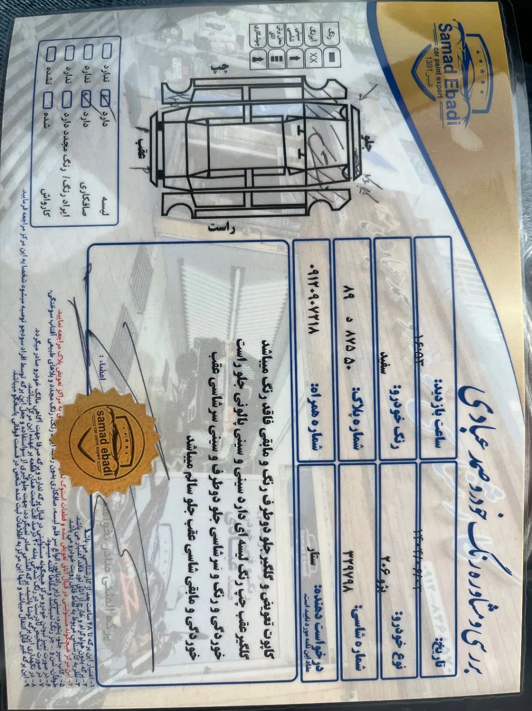 پژو 206 تیپ 5 - 1394