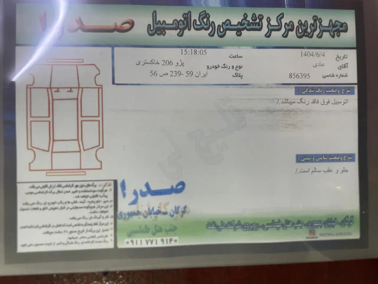 پژو 206 تیپ 5 - 1395