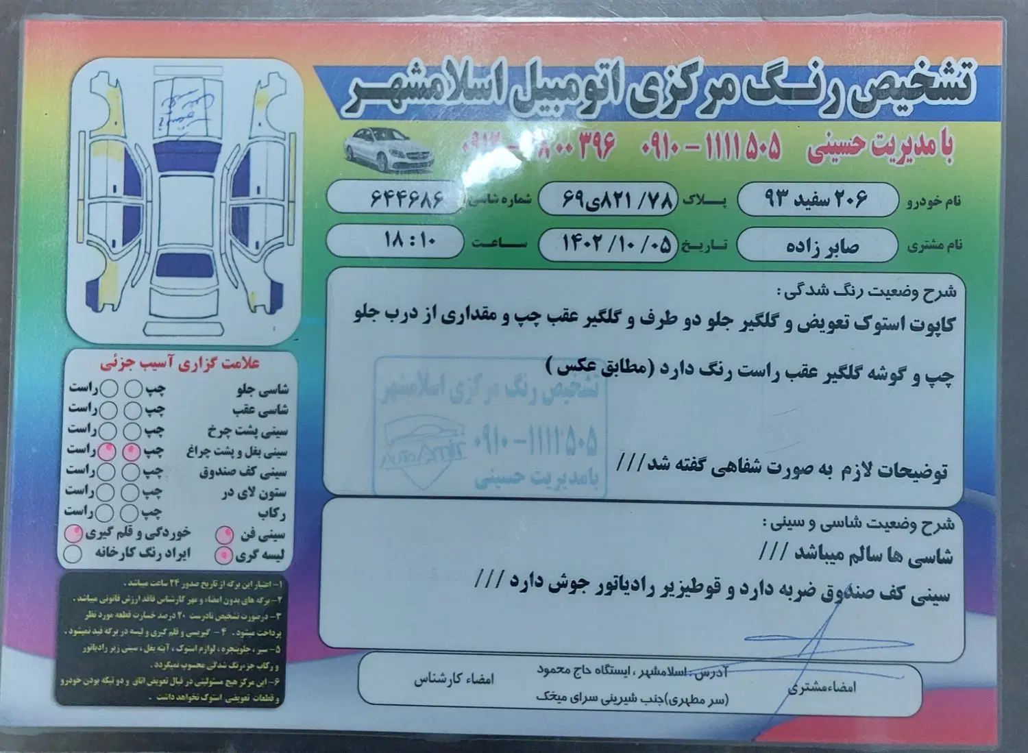پژو 206 تیپ 5 - 1393