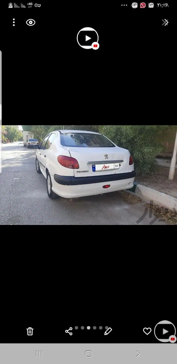 پژو ۲۰۶ صندوق دار v6 - 1390