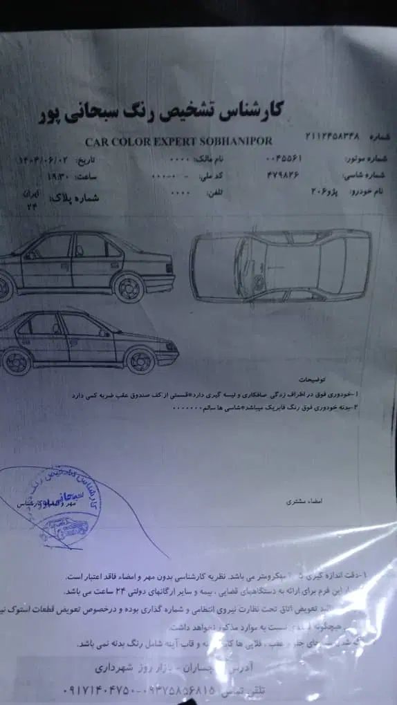 پژو 206 تیپ 5 - 1393