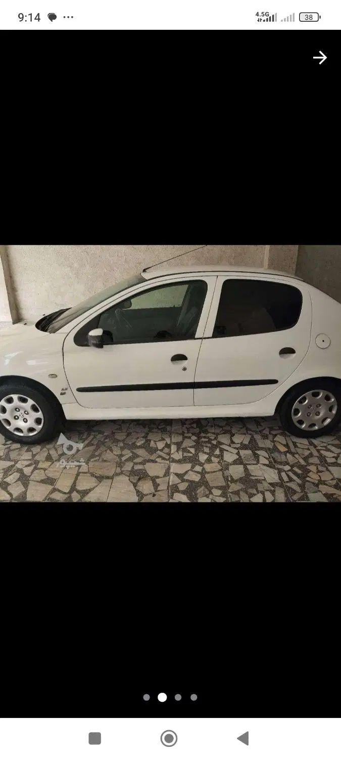 پژو ۲۰۶ صندوق دار v8 - 1390