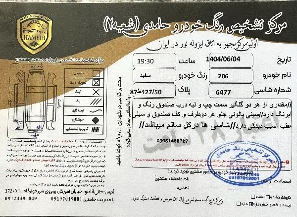 پژو 206 تیپ 2 - 1396