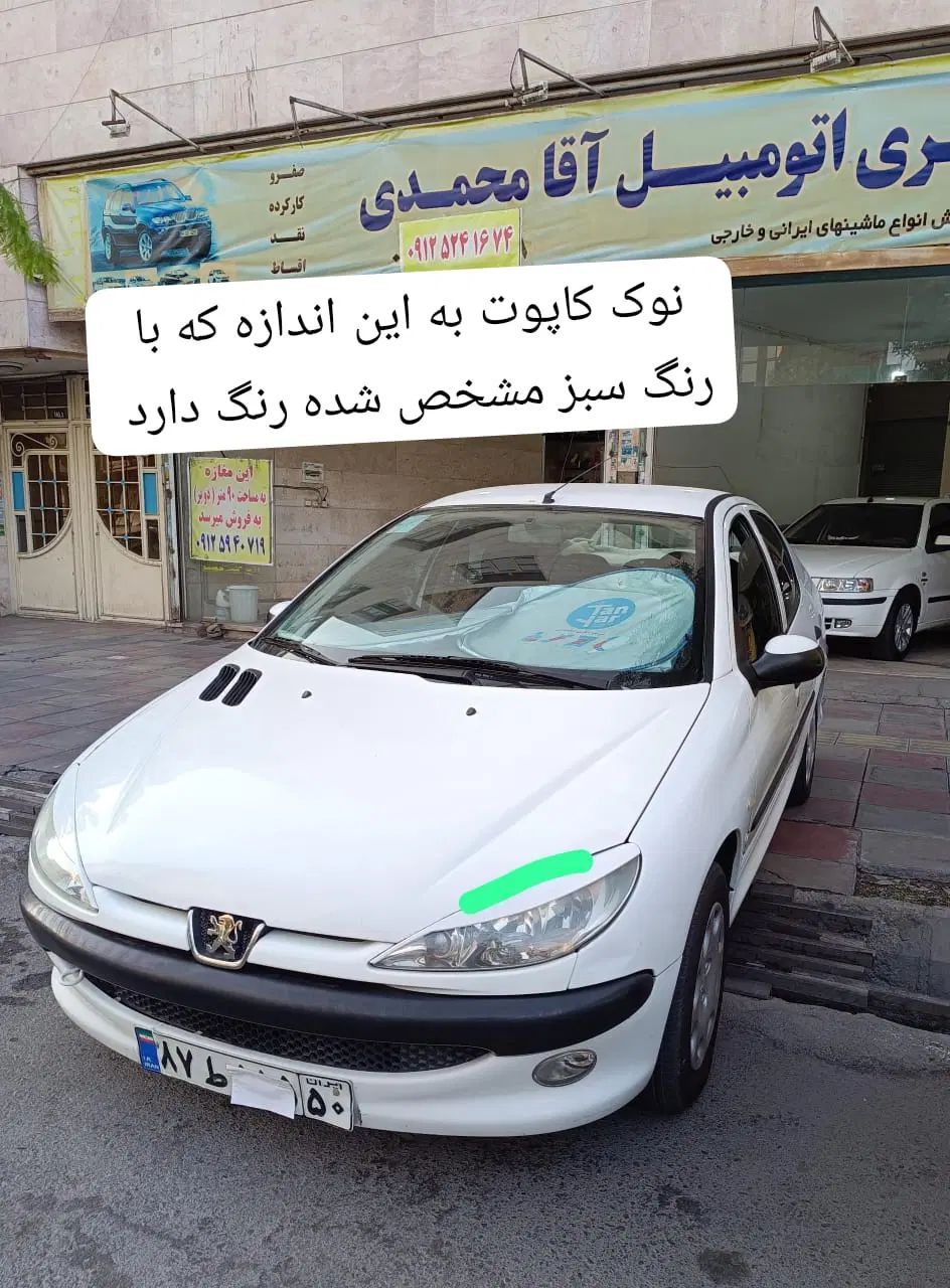 پژو ۲۰۶ صندوق دار v8 - 1396