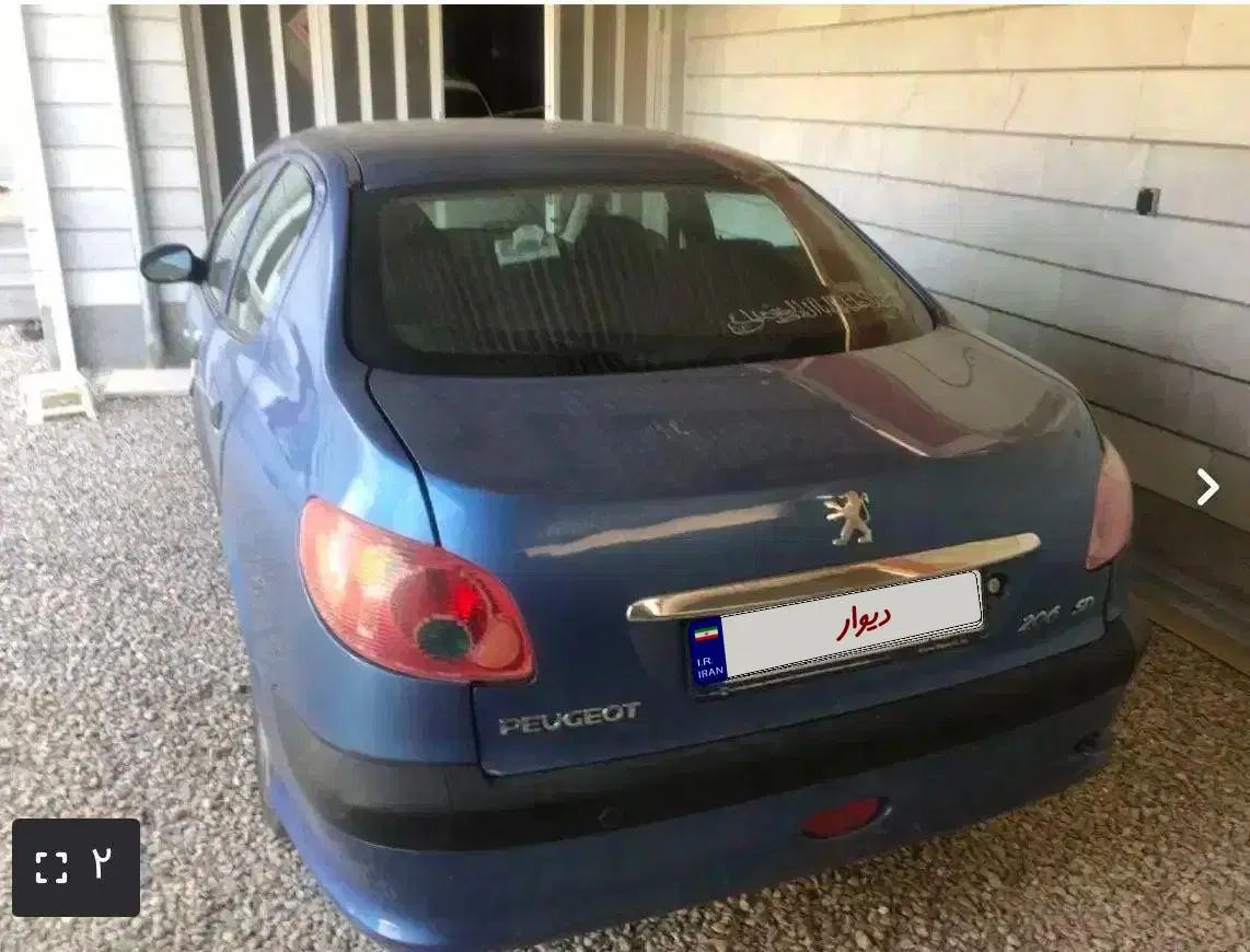 پژو ۲۰۶ صندوق دار v8 - 1396