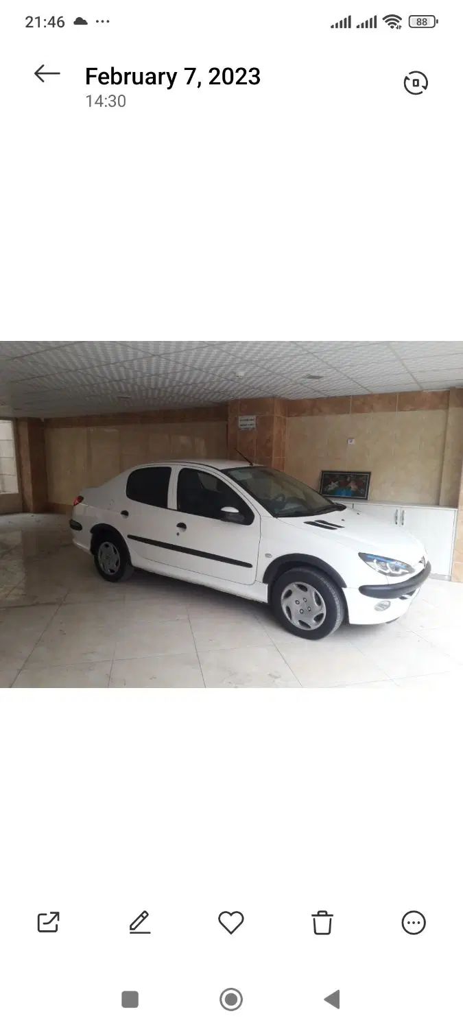 پژو ۲۰۶ صندوق دار v8 - 1397