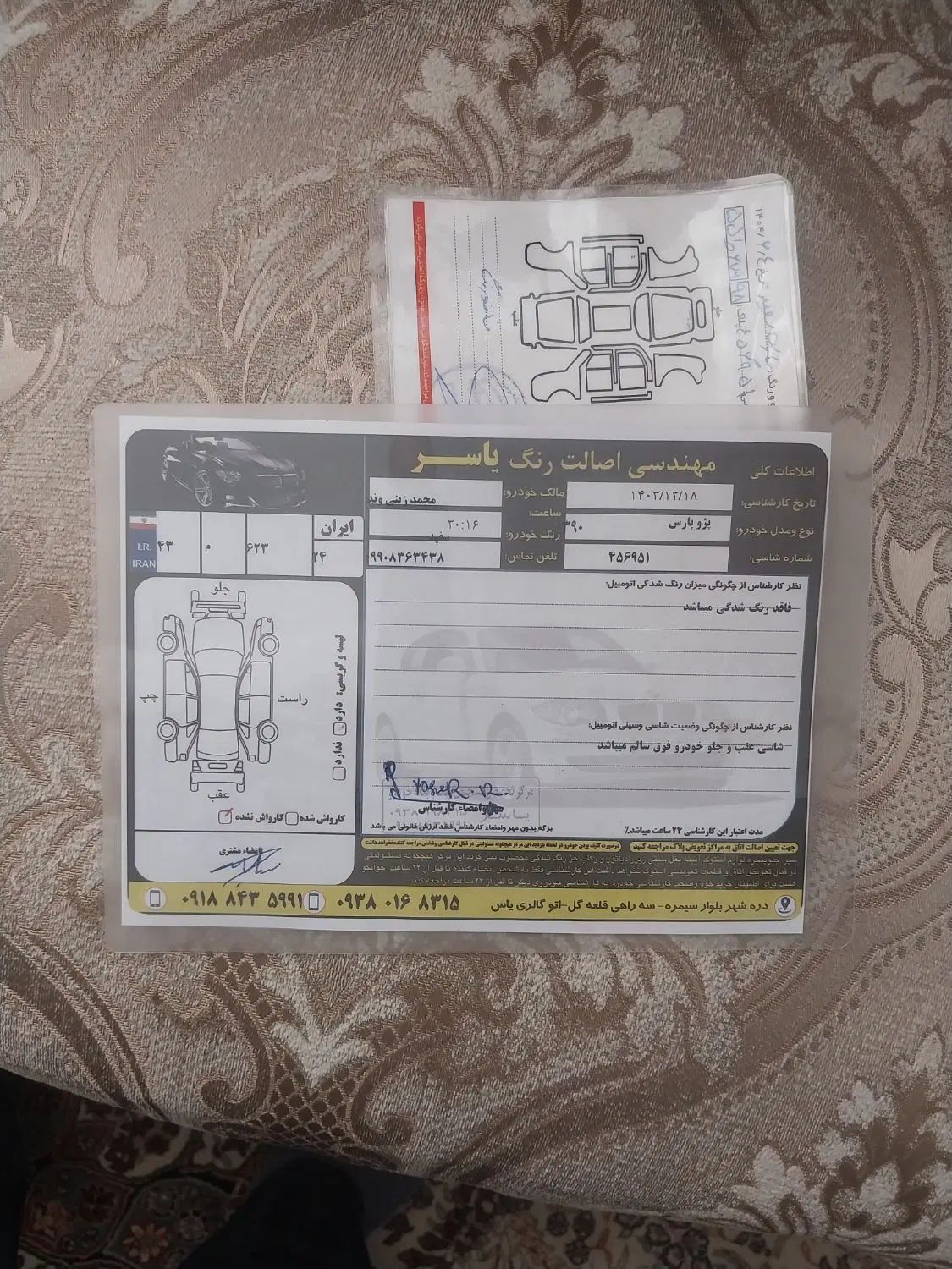 پژو پارس دوگانه سوز - 1390