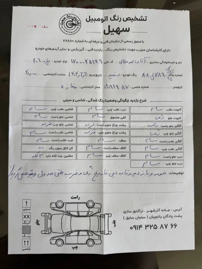 پژو 206 تیپ 2 - 1391