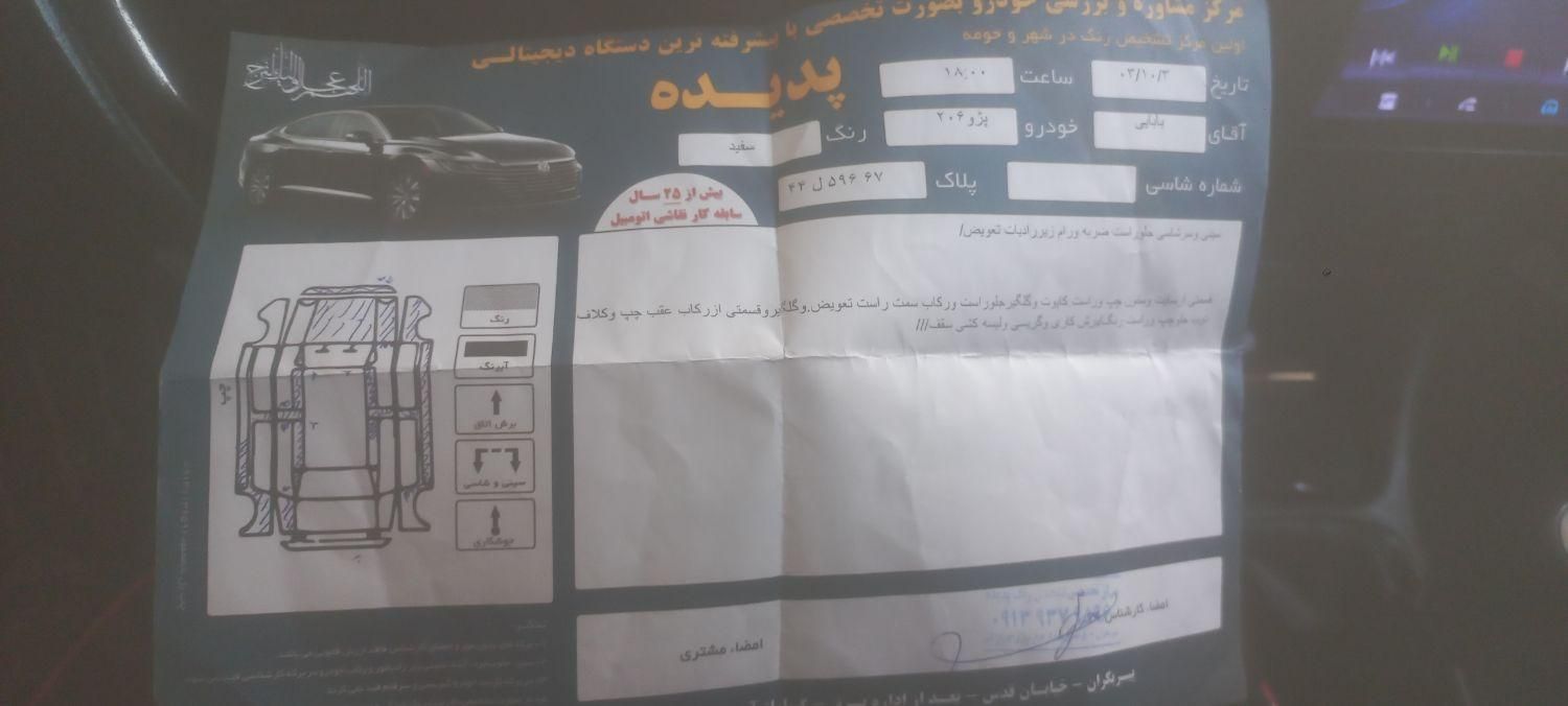 پژو 206 تیپ 5 - 1393