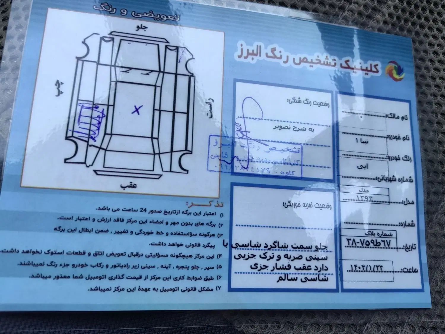 تیبا صندوق دار SX - 1393