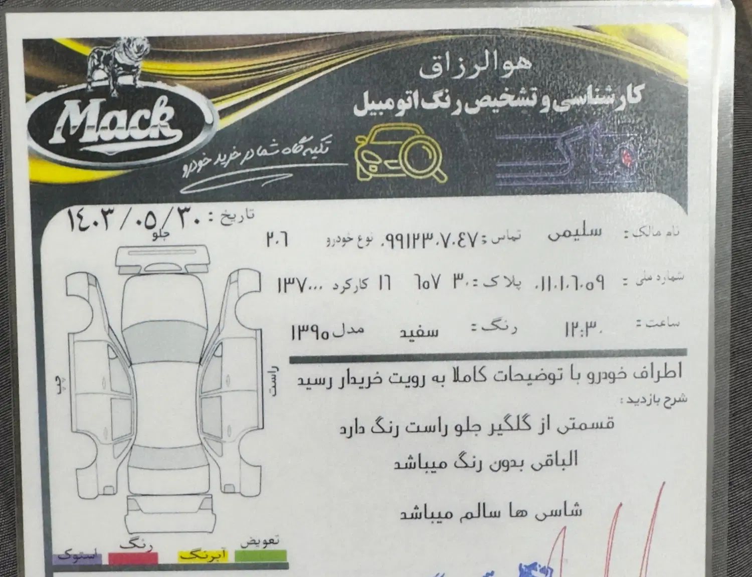پژو 206 تیپ 5 - 1395