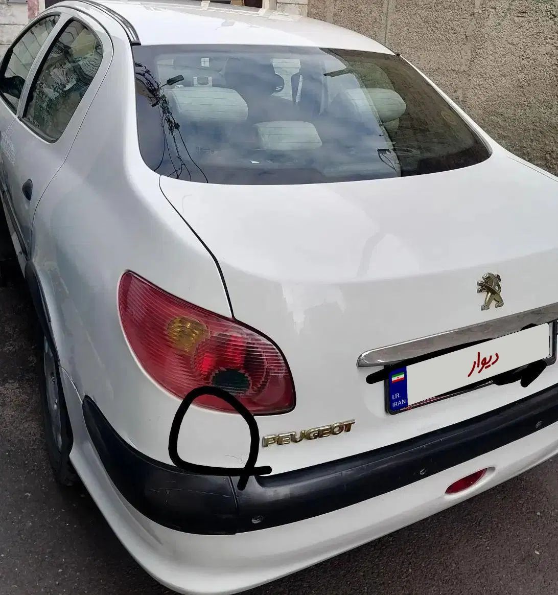 پژو ۲۰۶ صندوق دار v8 - 1389