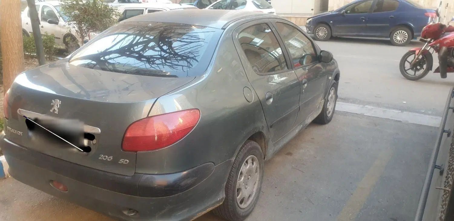 پژو ۲۰۶ صندوق دار v8 - 1386