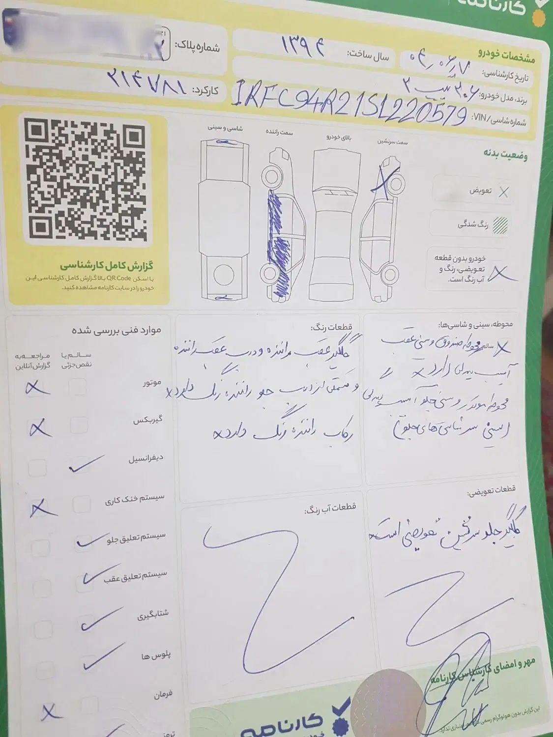 پژو 206 تیپ 2 - 1394