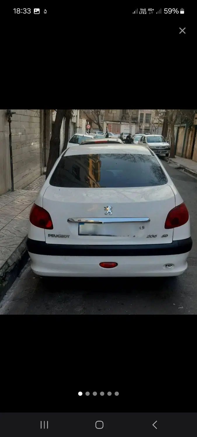 پژو ۲۰۶ صندوق دار v8 - 1395