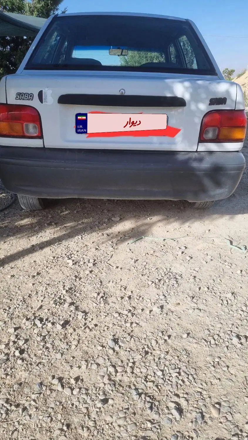 پراید صبا بنزینی - 1386