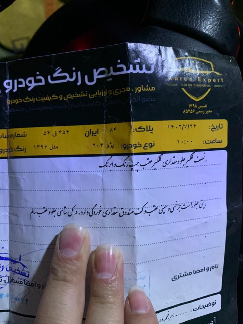 پژو 206 تیپ 5 - 1396
