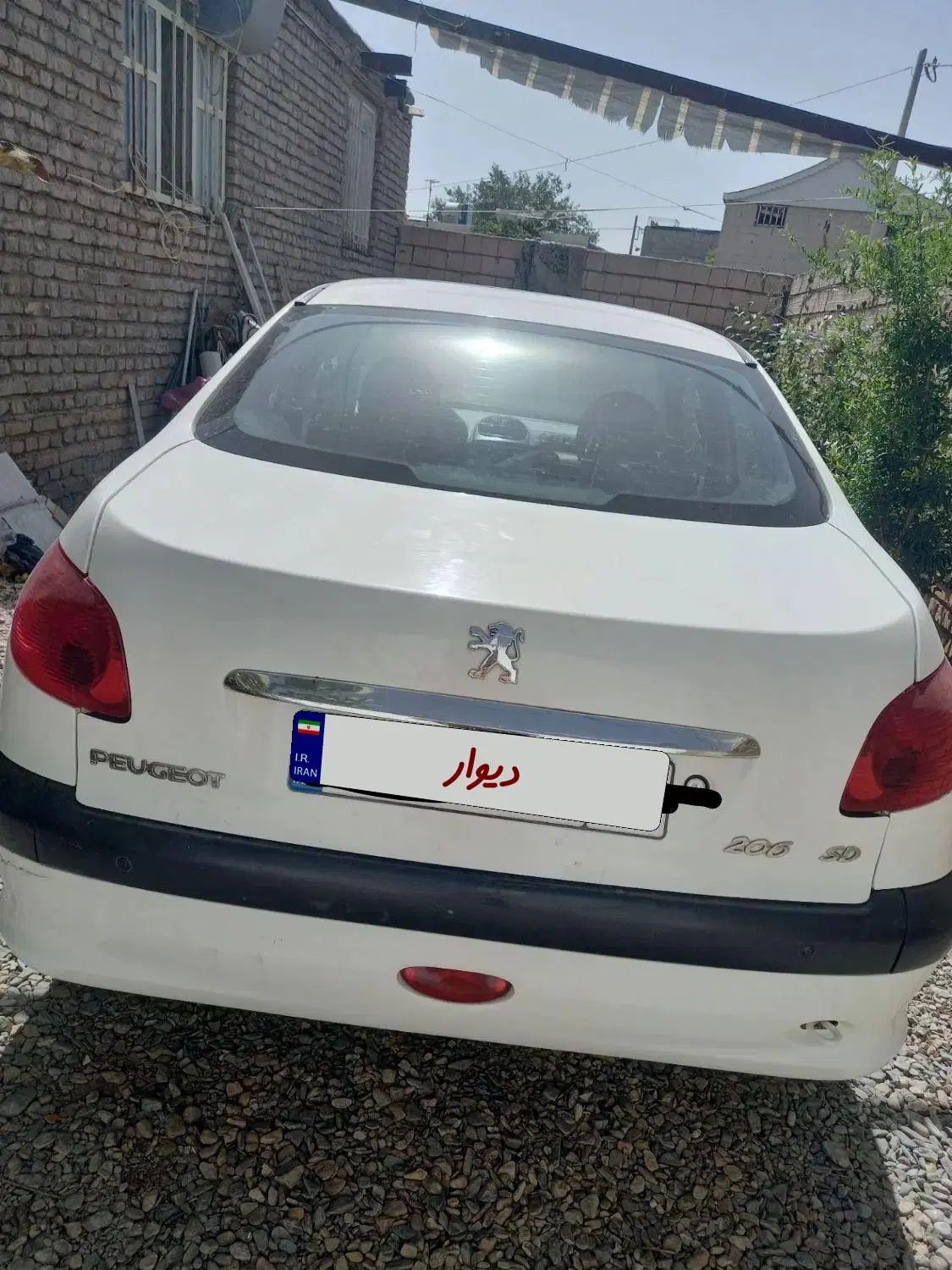 پژو ۲۰۶ صندوق دار v8 - 1388