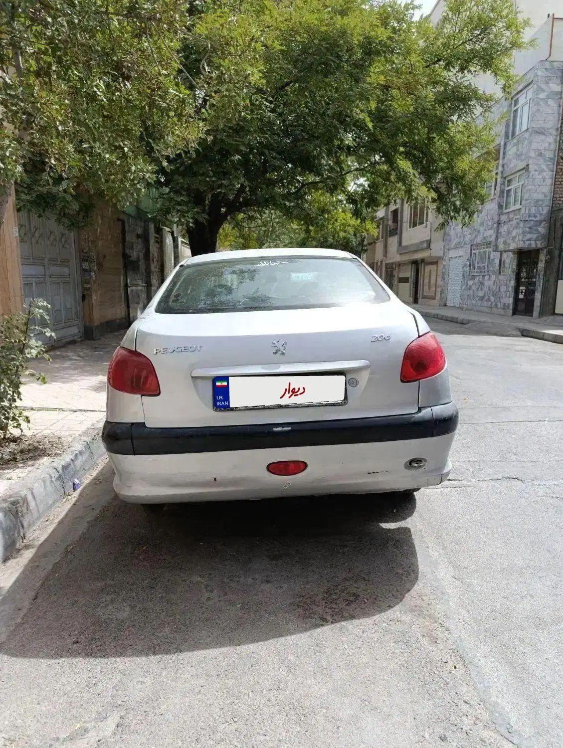 پژو ۲۰۶ صندوق دار v20 - 1386