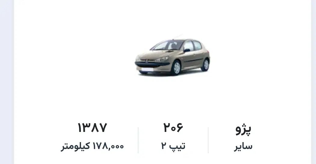 پژو 206 تیپ 2 - 1387