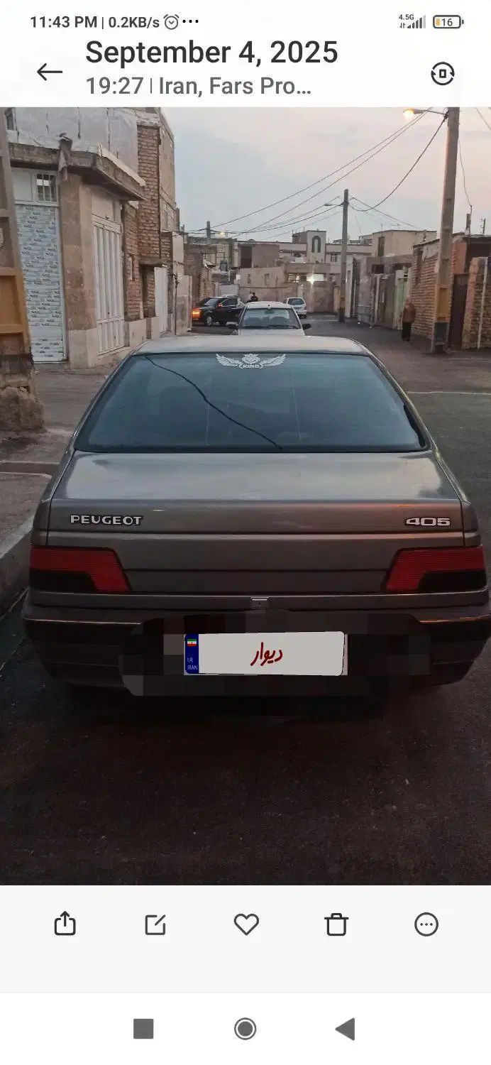 پژو 405 GLX - 1389
