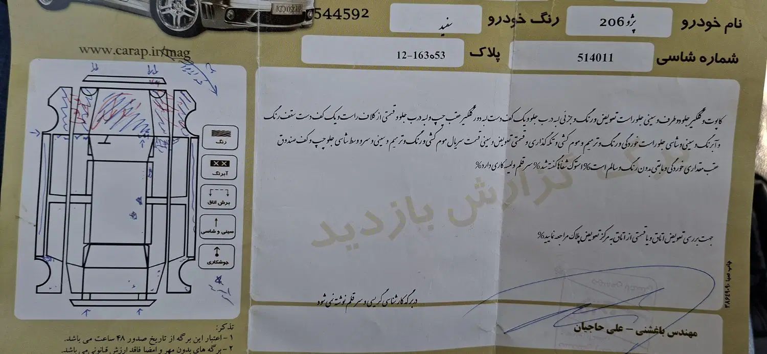 پژو 206 تیپ 2 - 1386