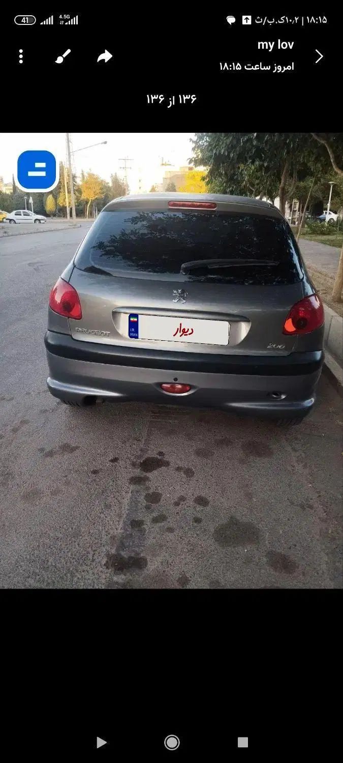پژو 206 تیپ 3 - 1383