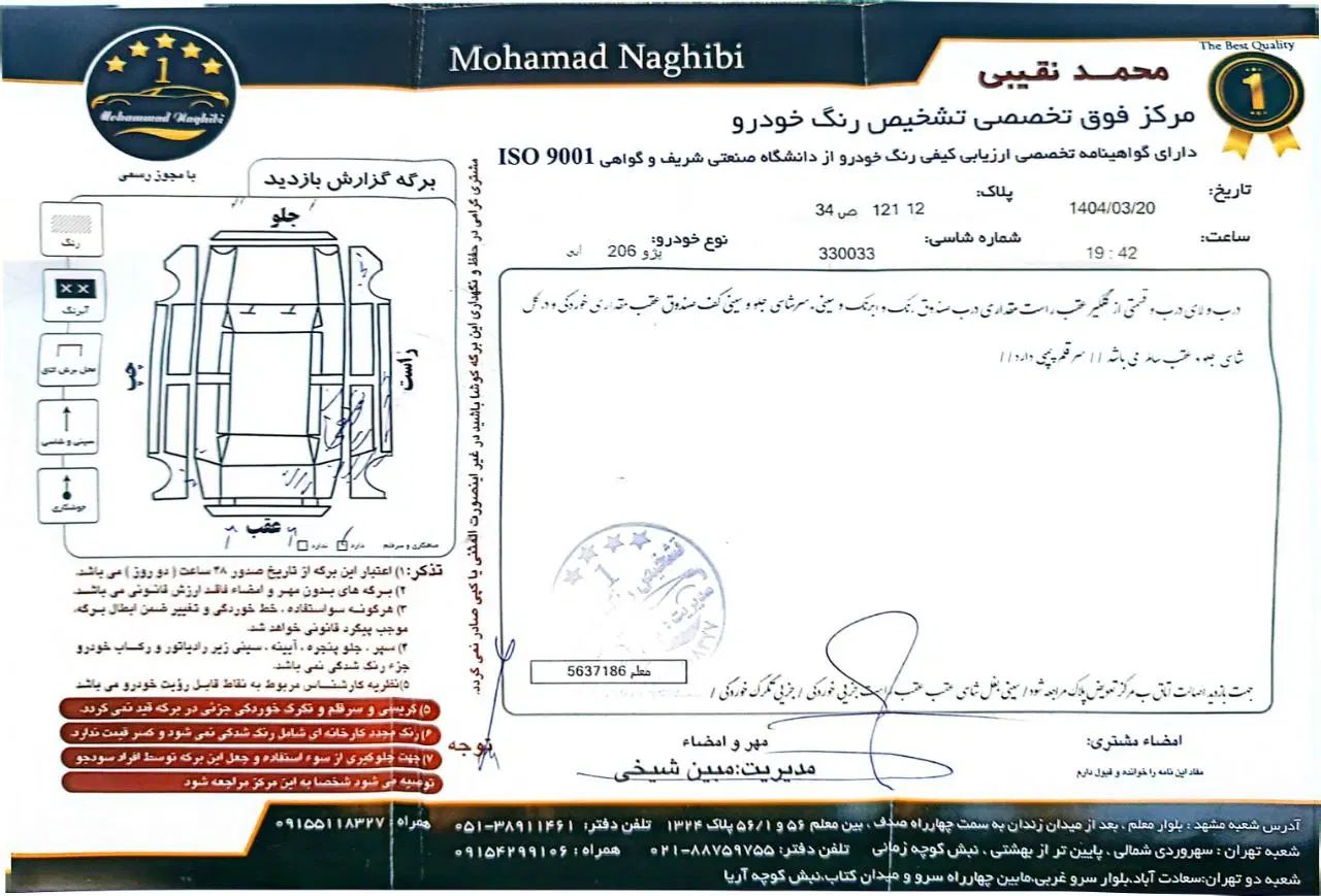 پژو 206 تیپ 5 - 1395