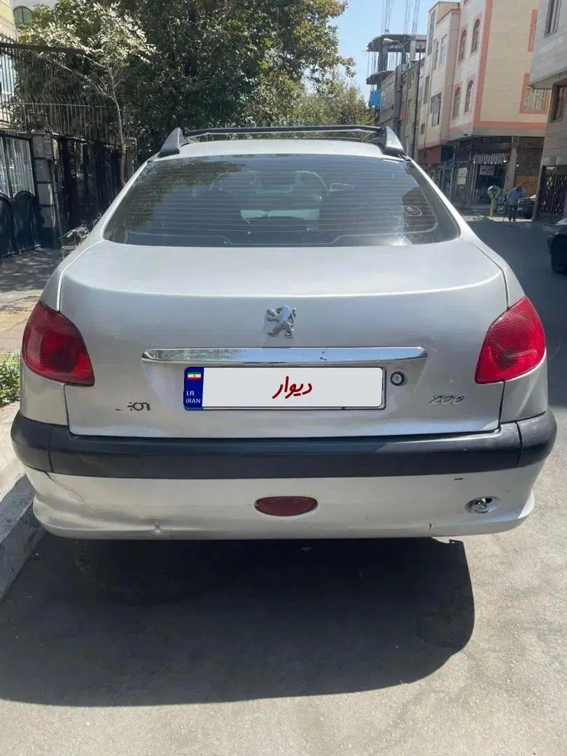 پژو ۲۰۶ صندوق دار v8 - 1389