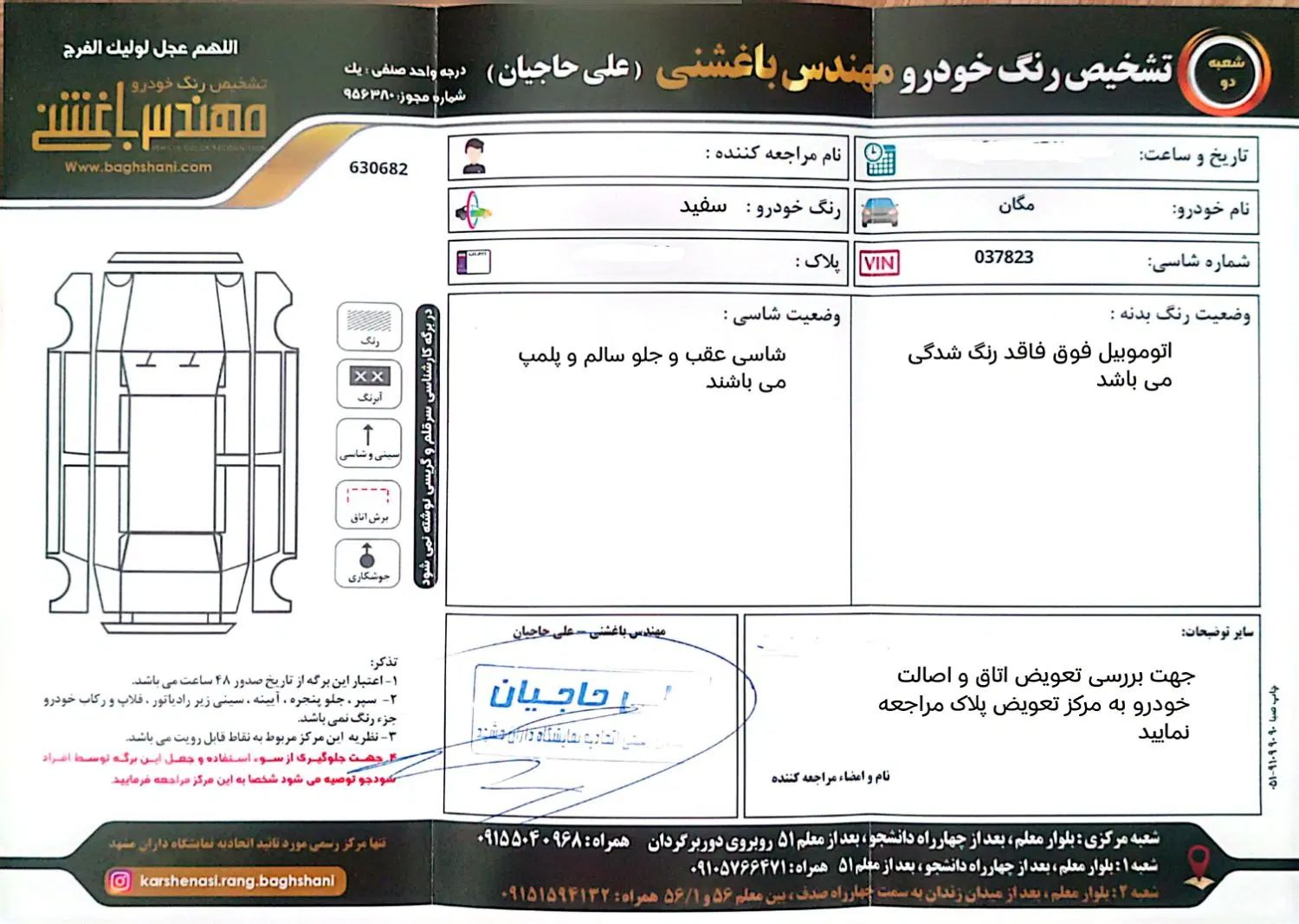 رنو مگان پارس خودرو 2000 - 1391