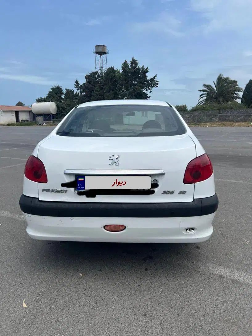 پژو ۲۰۶ صندوق دار v8 - 1396