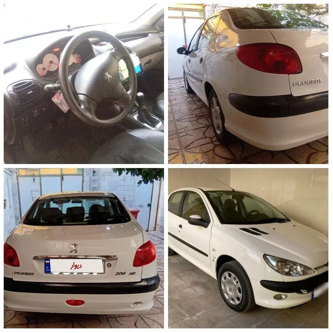 پژو ۲۰۶ صندوق دار v8 - 1390