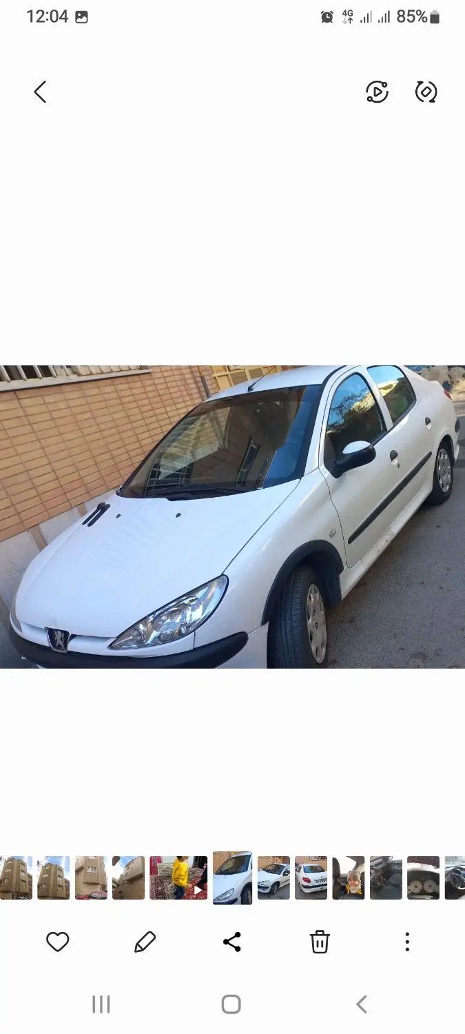 پژو ۲۰۶ صندوق دار v8 - 1398