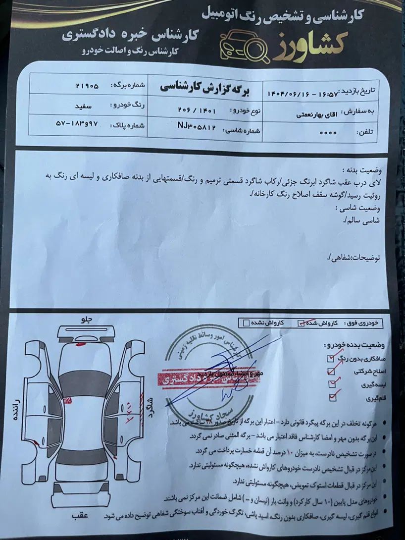 پژو 206 تیپ 3 پانوراما - 1401
