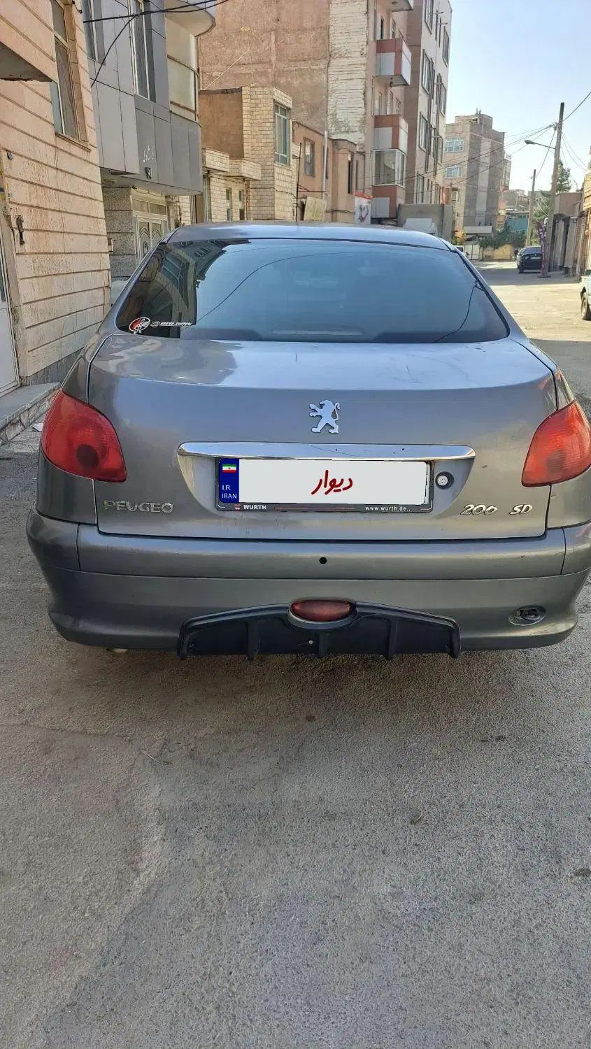 پژو ۲۰۶ صندوق دار v8 - 1388
