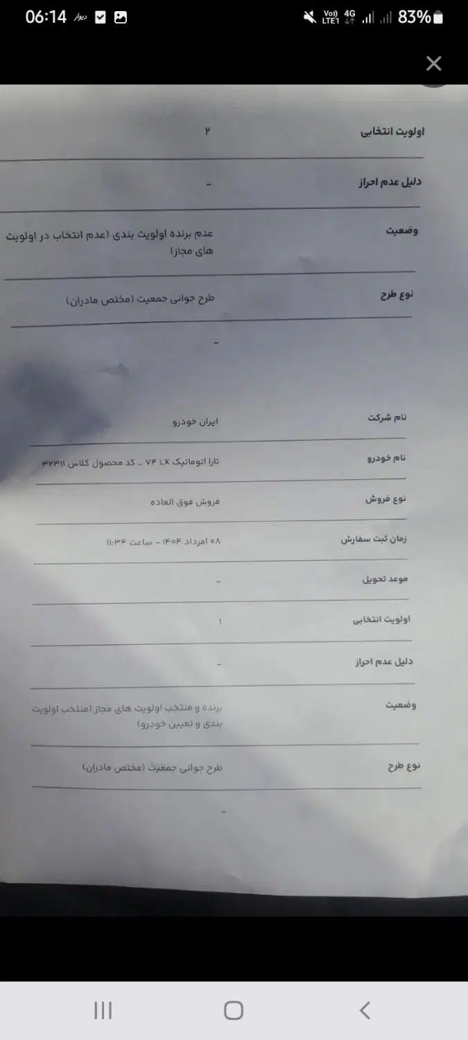 خودرو تارا، اتوماتیک آگهی ann_20407257