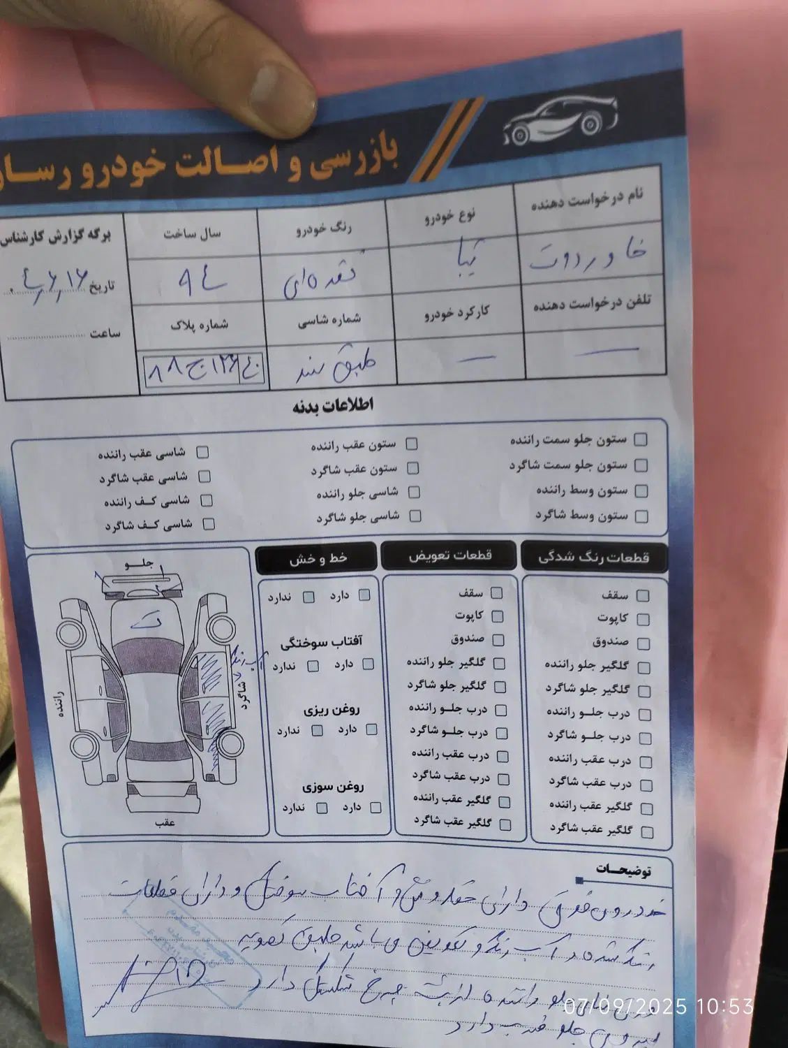 تیبا صندوق دار EX - 1394