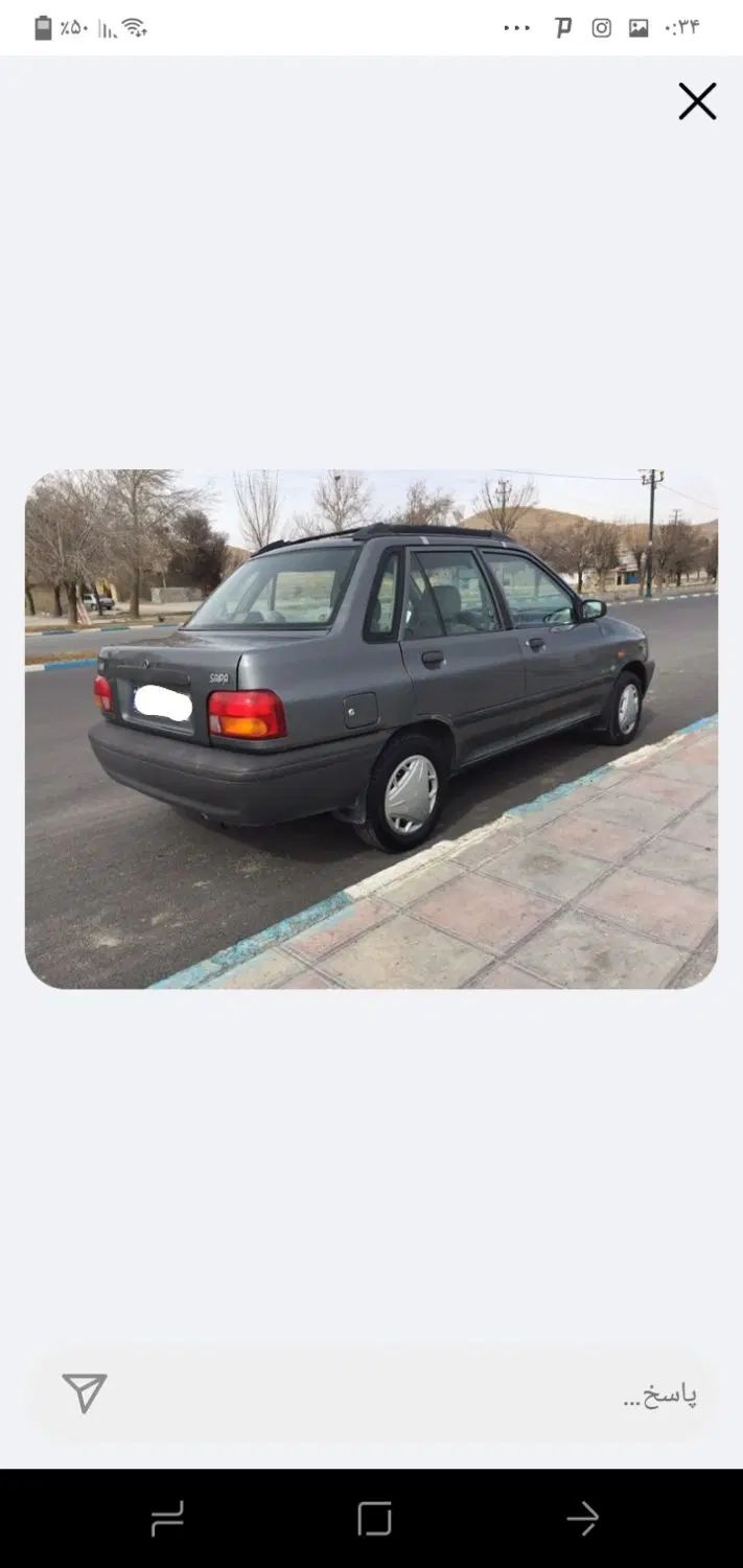 پراید صبا بنزینی - 1386