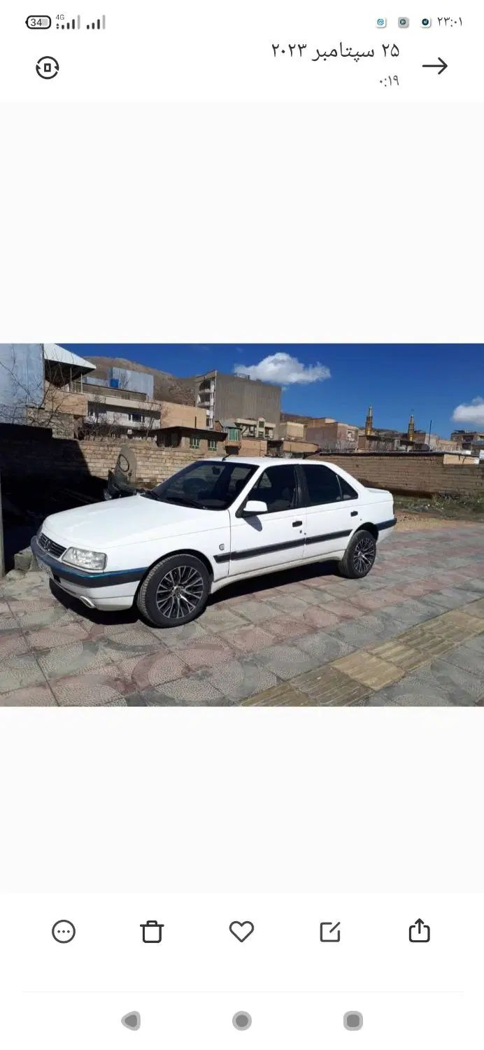 پژو 405 SLX بنزینی  XU7 - 1390