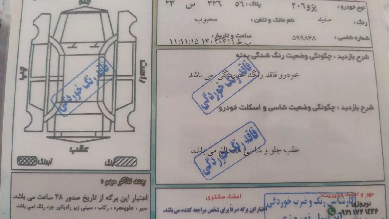 پژو 206 تیپ 2 - 1394