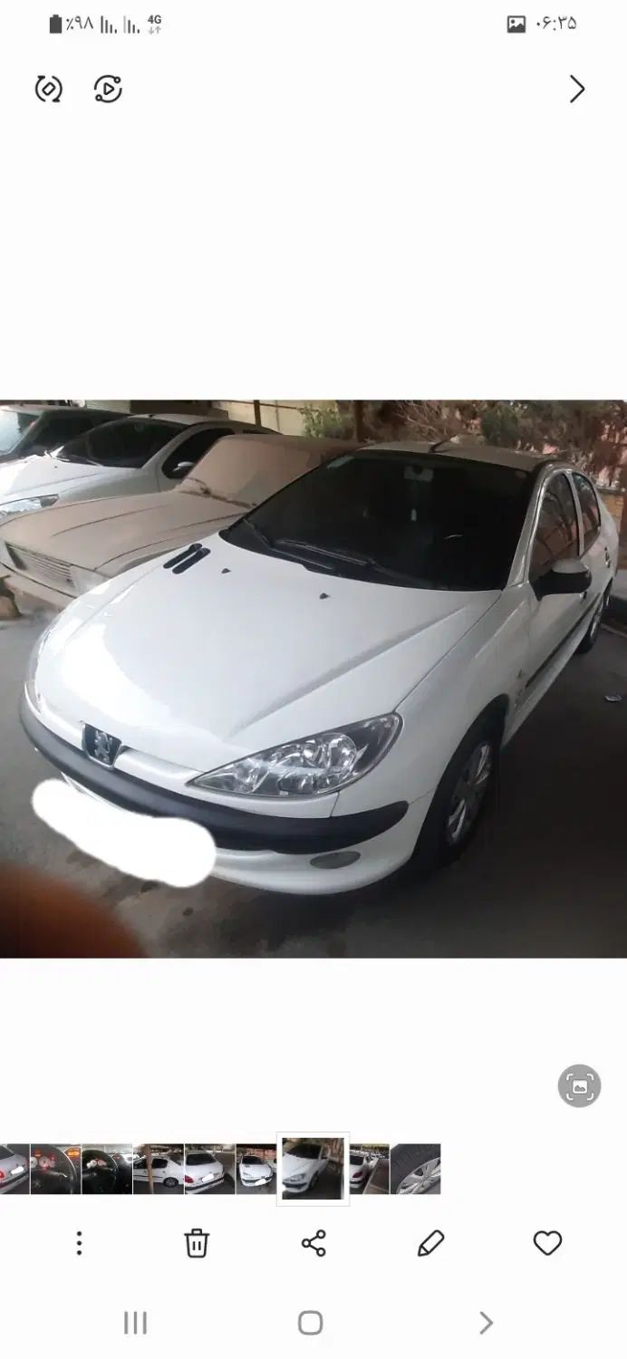 پژو ۲۰۶ صندوق دار v8 - 1395