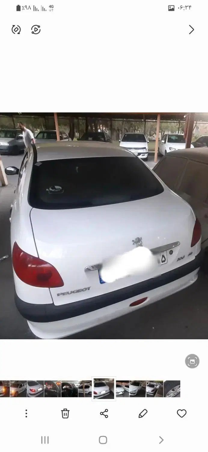 پژو ۲۰۶ صندوق دار v8 - 1395
