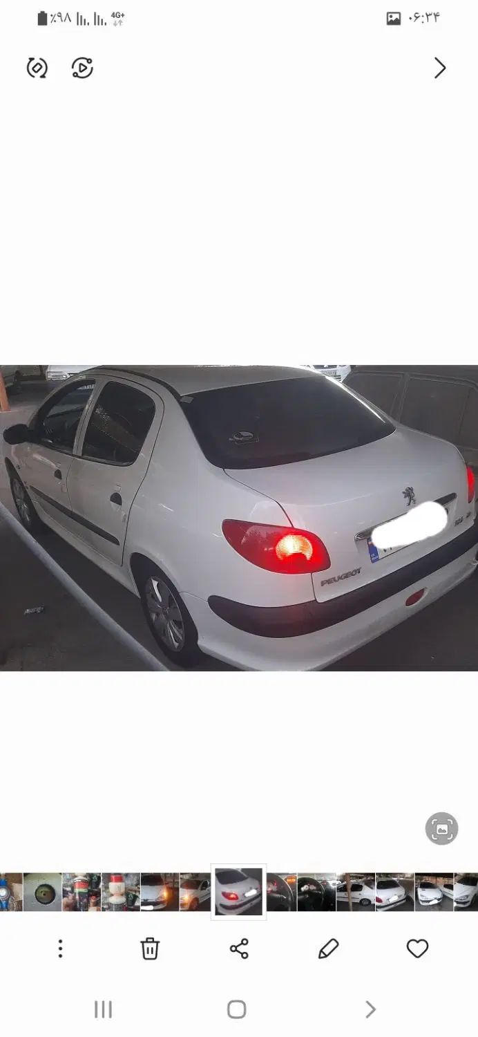 پژو ۲۰۶ صندوق دار v8 - 1395