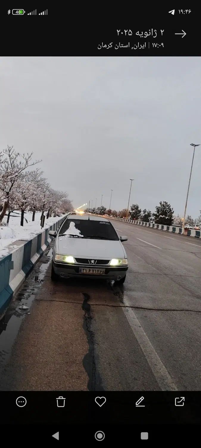 پژو 405 SLX بنزینی TU5 - 1391