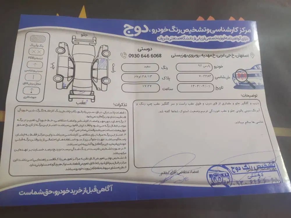 پژو پارس XU7ساده - 1392