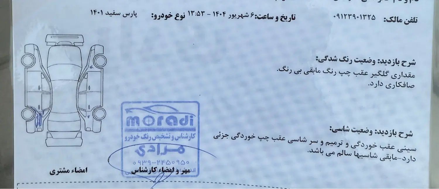 پژو پارس ELX-XU7P سفارشی - 1401
