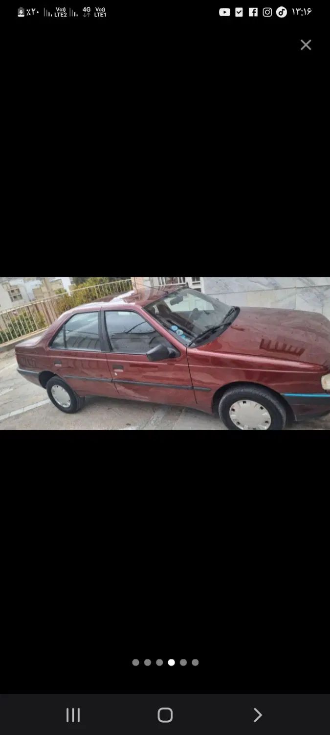 پژو 405 GL - دوگانه سوز CNG - 1378