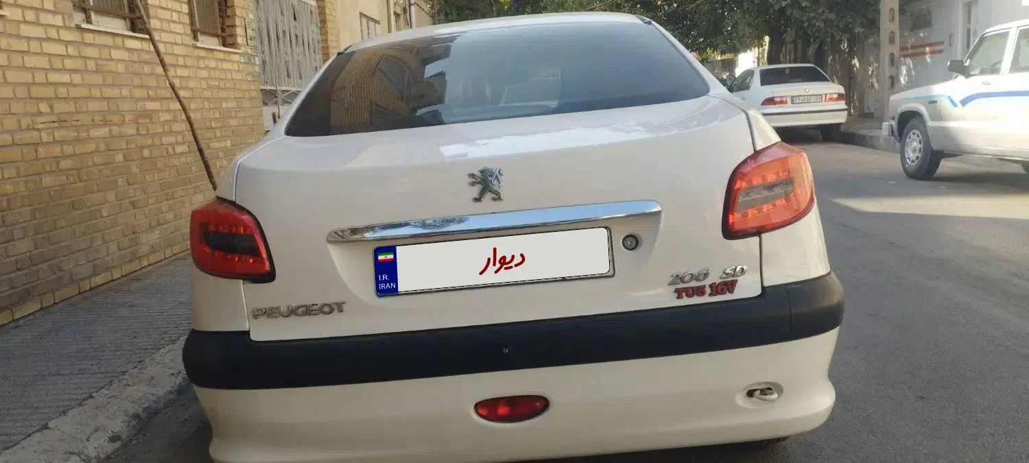 پژو ۲۰۶ صندوق دار v8 - 1387