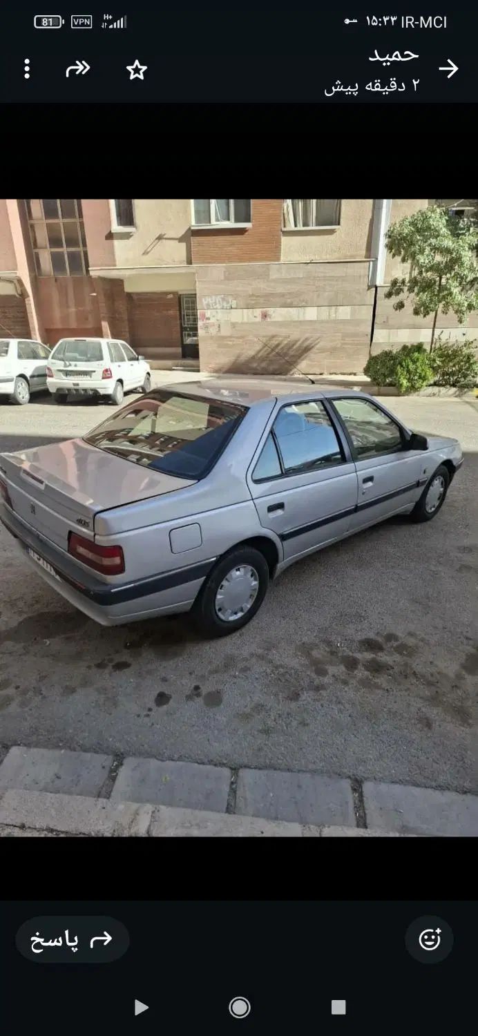 پژو 405 SLX بنزینی  XU7 - 1388