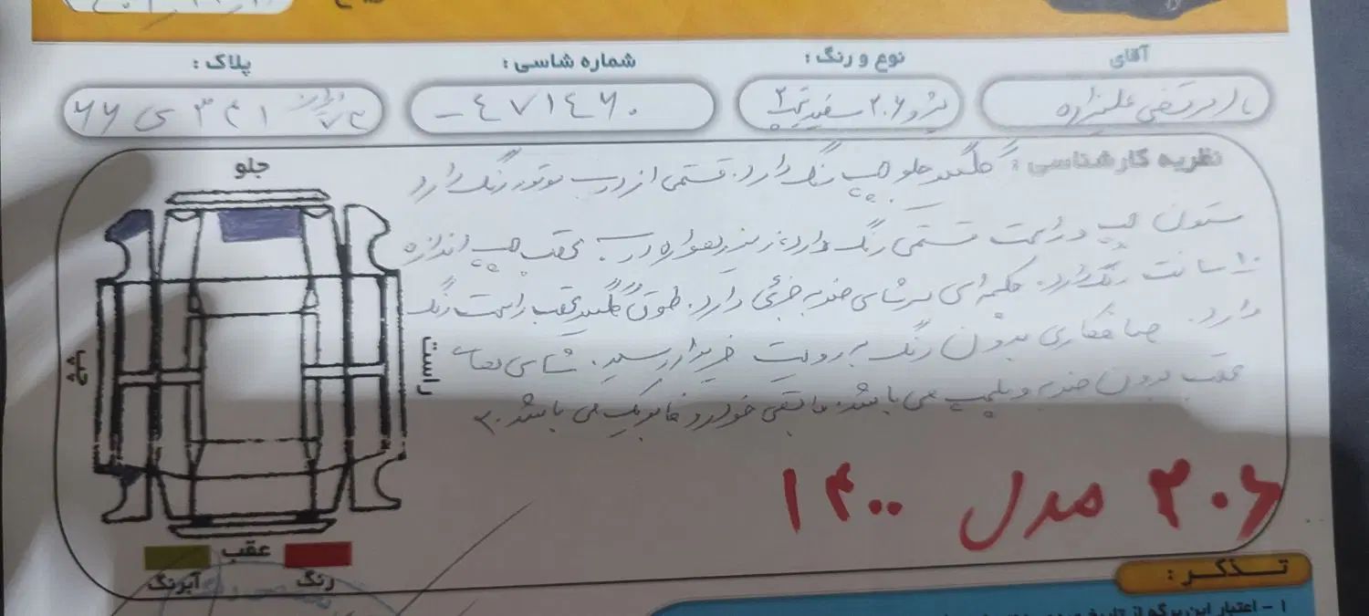 پژو 206 تیپ 2 - 1400